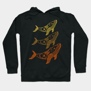 Orange Brown Gold Whale Sea Beach Summer Animals Love Cute Funny Gift Sarcastic Happy Fun Witty Hoodie